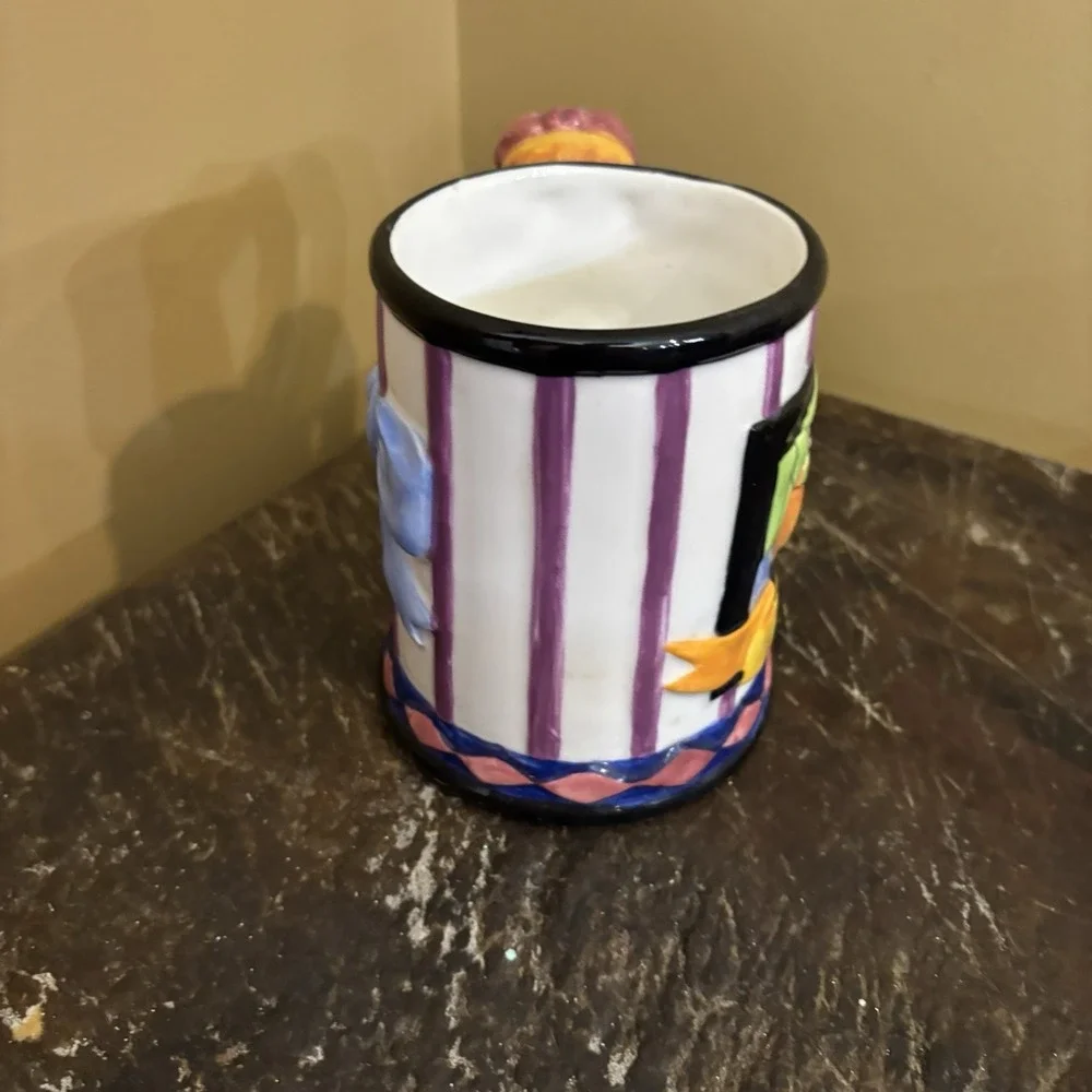 Zrike Peach Blossom Tea Time Hand Painted Tea Pot 2 Cups/‎ Mugs